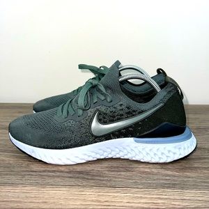 Nike Epic React Flyknit 2 BQ8928 301 Mineral Spruce/Black-White Men's Size 10.5